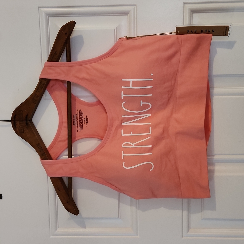 NWT Rae Dunn Strength sports bra XL